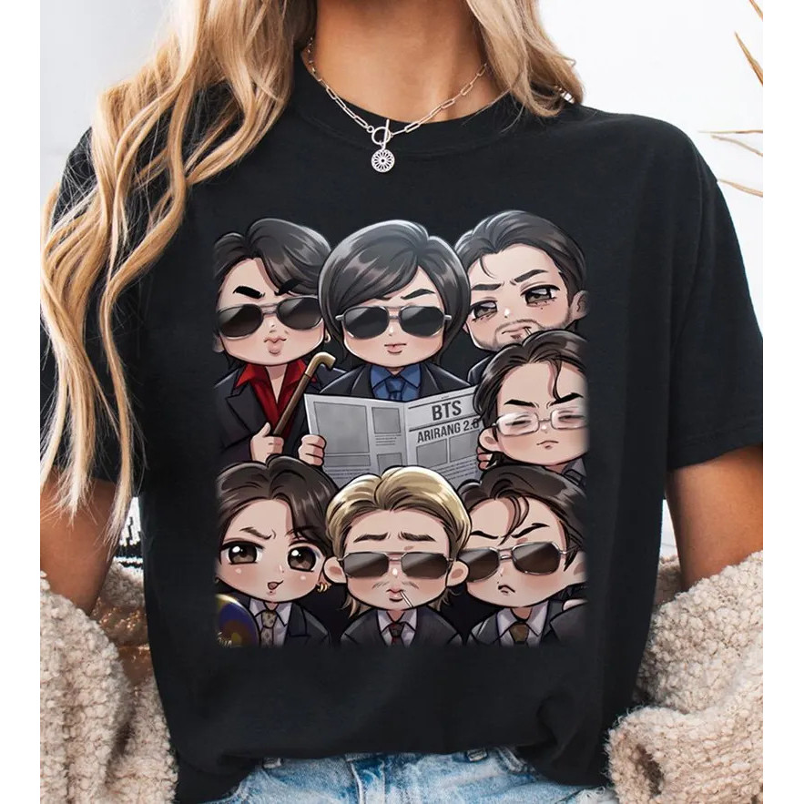 [มีสินค้า] เสื้อยืด BTS 2.0 Ariran, เสื้อสเวตเตอร์ลายกราฟิกน่ารัก BTS Tour 2026, เสื้อคอนเสิร์ต BTS,