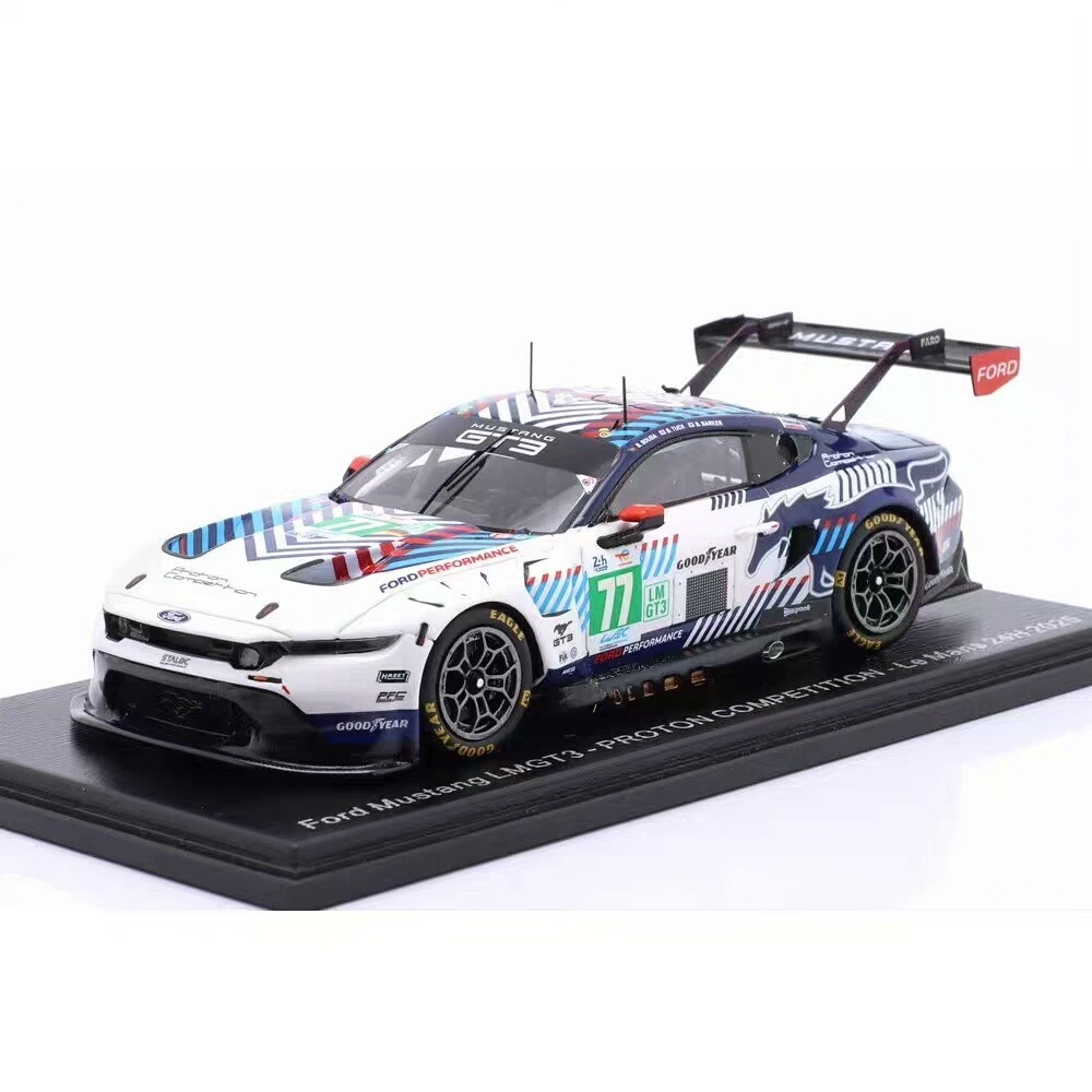 SPARK 1/43 Ford Mustang Ford Mustang GT3 #77 24h LeMans 2025 Racing Model