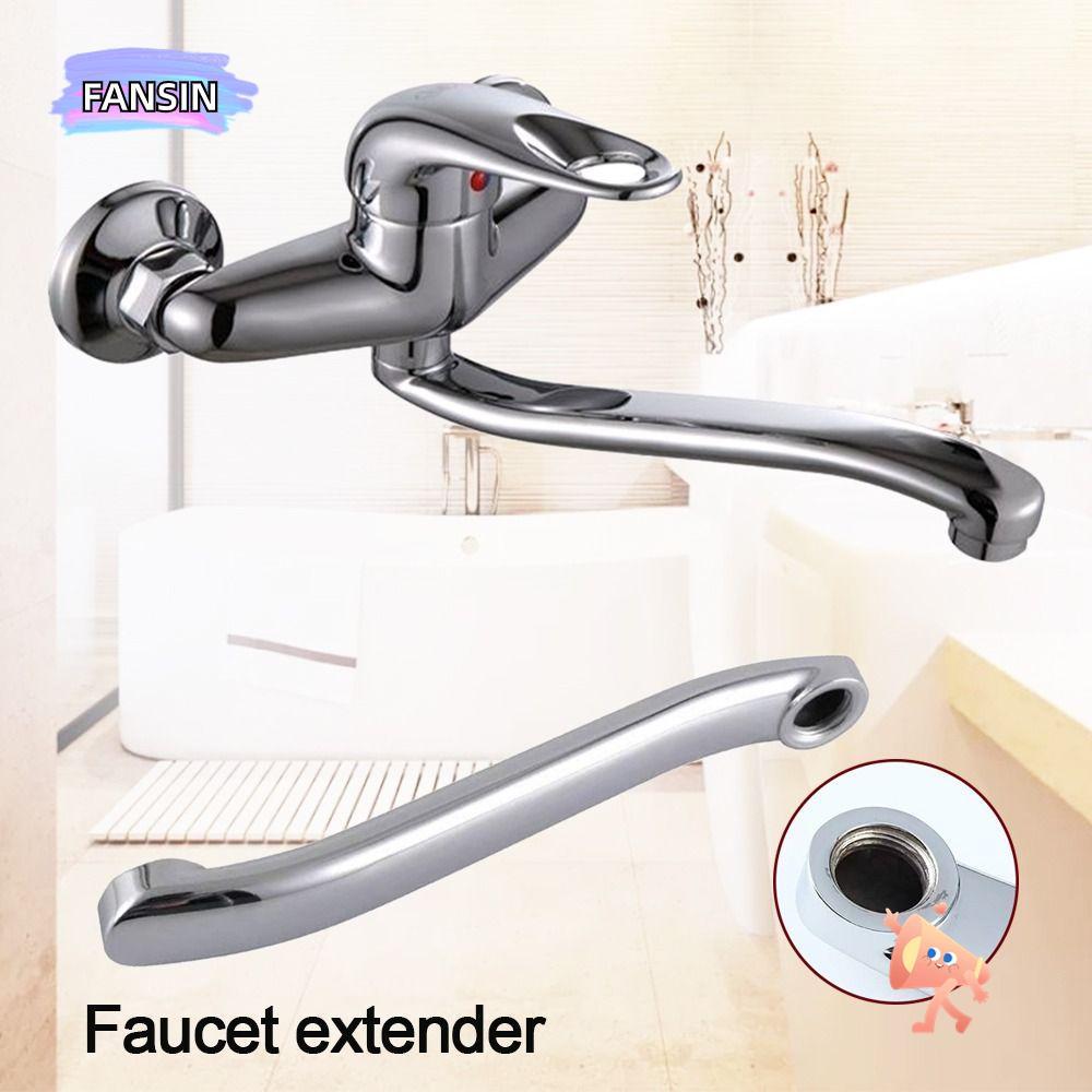 FANSIN Faucet Extender Connector, Quick Open Stainless Steel Basin Faucet Tube, Fashion S-type Sink 