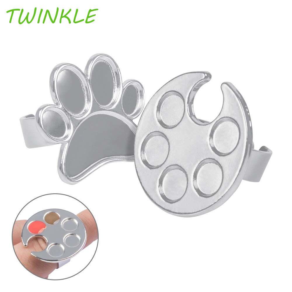 TWINKLE1 กระดานแสดงเล็บแหวนทาสีผู้หญิงสแตนเลสจานเพ้นท์เล็บญี่ปุ่น