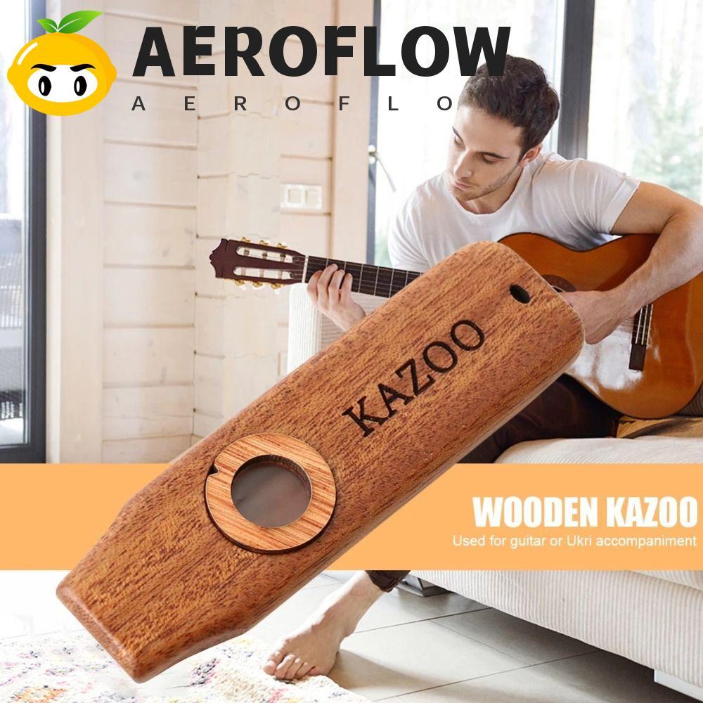 AEROFLOW ไม้ Kazoo, ไม้พร้อมเชือกเส้นเล็กน้ําหนักเบารองรับ Kazoo, Professional Performce Instruments