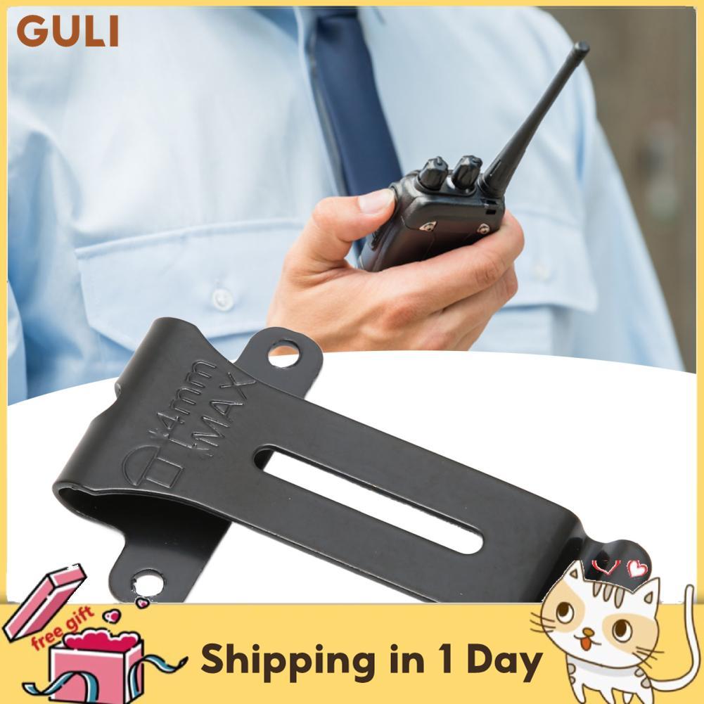 Guli วิทยุเข็มขัดคลิปสำหรับ TK 208 308 22AT BF 888S 666s แบบพกพา Walkie Talkies Clamp ผู้ถือโลหะวัสด