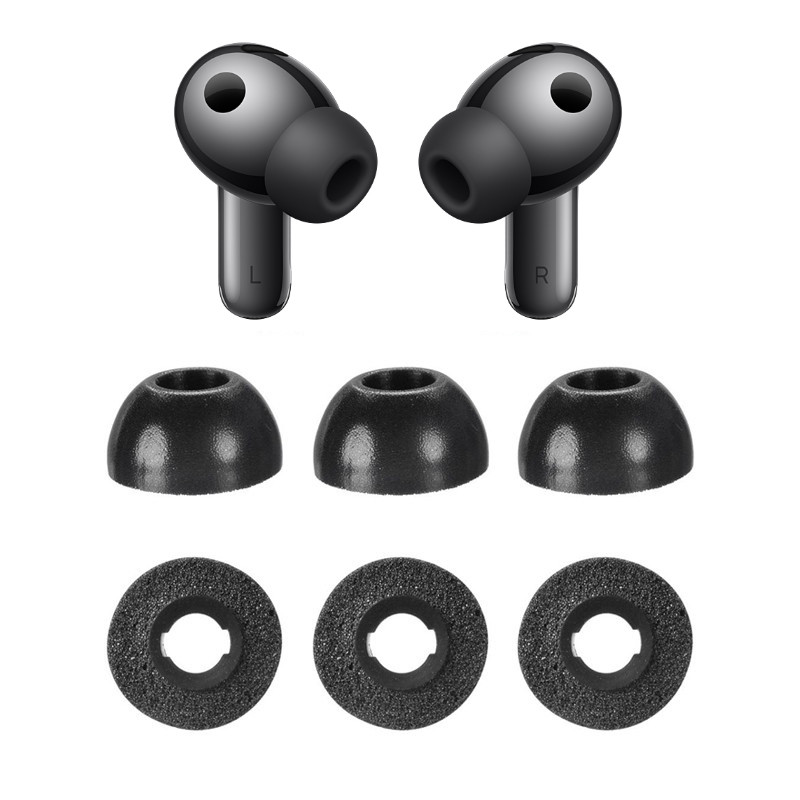 3 คู่,เคล็ดลับหน่วยความจําโฟมสําหรับ Huawei FreeBuds Pro 5 /Pro 4 /Pro 3 / 7i / 6i / 5i, Anti-Slip เปลี่ยนหูฟัง Eartip สําหรับ FreeBuds SE 4 ANC, Fit ในกรณีชาร์จ