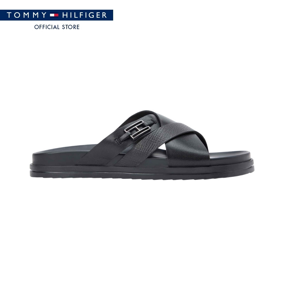 Tommy Hilfiger รองเท้าแตะ ผู้ชาย รุ่น FM0FM05753 BDS - สีดำ