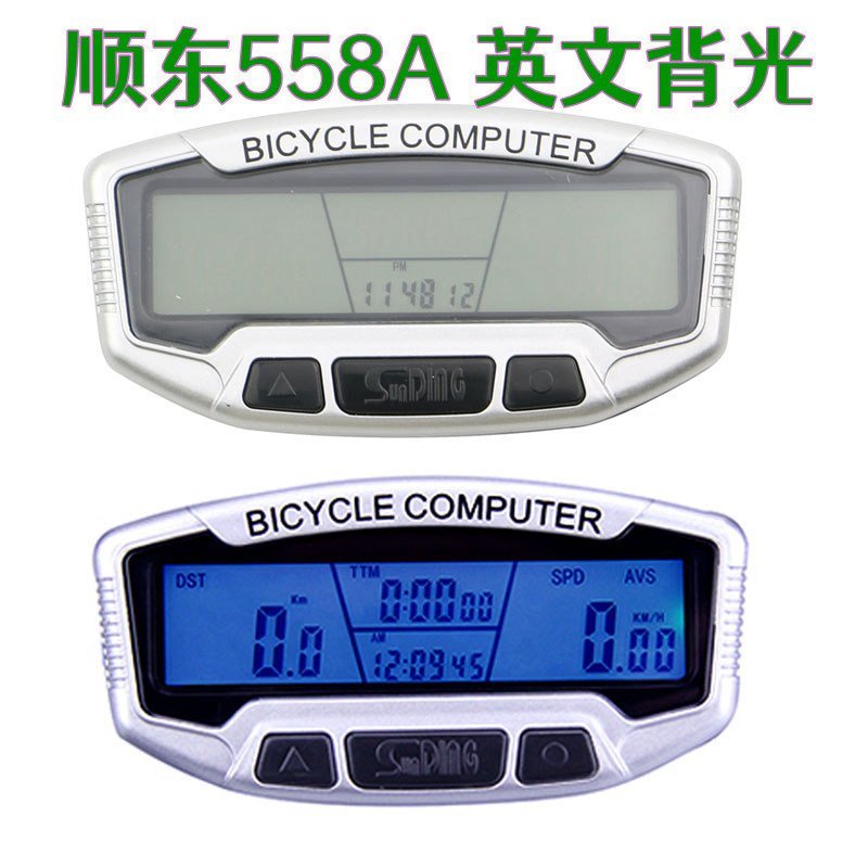 นาฬิกาจับเวลาจักรยานภาษาอังกฤษ Luminous sd-558a ฟังก์ชั่น 28 นาฬิกาจับเวลาจักรยาน Order นาฬิกาจับเวล