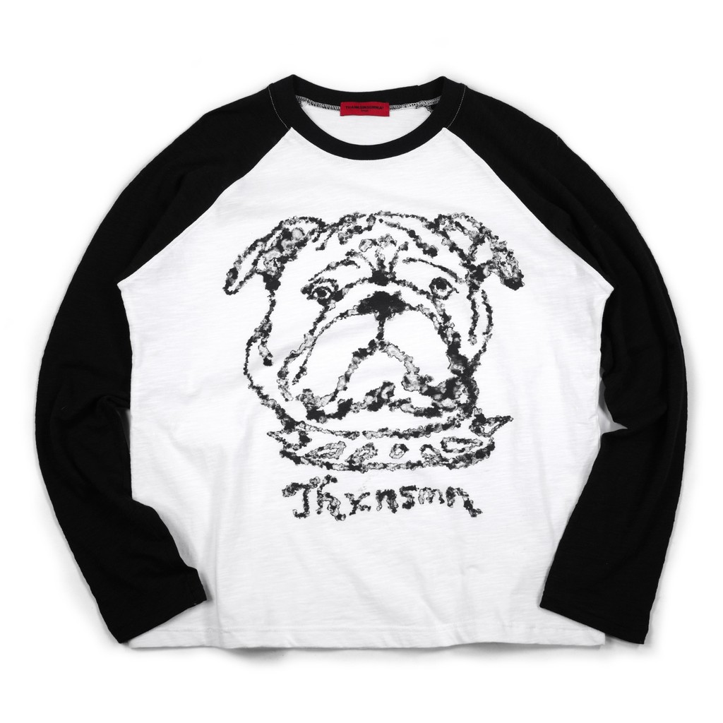 Raglan Longsleeves Julia White Black Thanksinsomnia