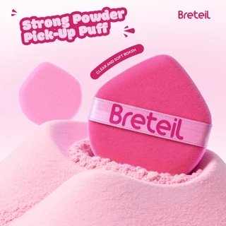 Breteil พัฟแป้งรูปทรงหยดน้ำจาก -ผลิตจากผ้าฝ้ายเนื้อนุ่มสบาย เหมาะสำหรับแป้งฝุ่นและแป้งแข็ง BR-P51