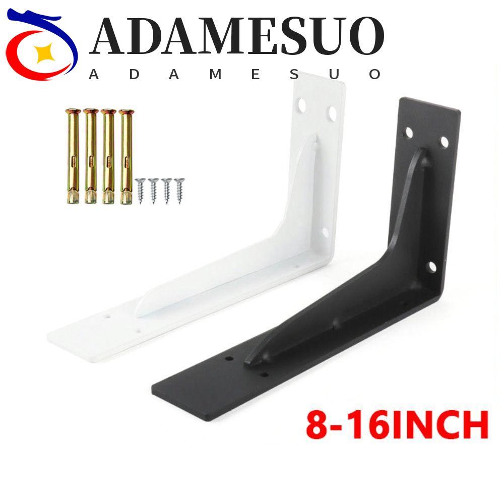 ADAMESUO ขายึดชั้นวางขาตั้งกล้อง, Heavy Duty 6-18IN วงเล็บชั้นลอย, ชั้นวางรองรับโลหะ L รูปติดผนังชั้
