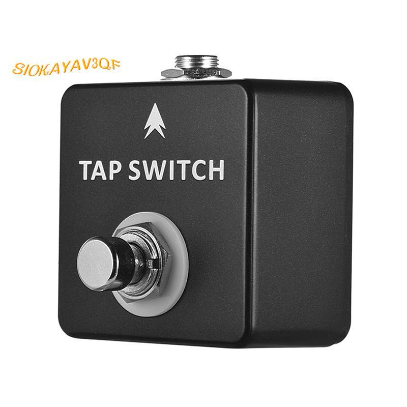 TAP Switch Tap Tempo Switch Pedal Full Metal Shell สําหรับกีตาร์อุปกรณ์เสริมกีตาร์