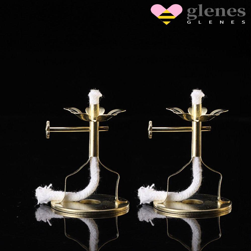 GLENES Wick Stand ปรับได้พร้อม Wick Fotang Lotus Telescopic Lamp Core Wick Base