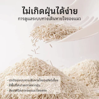 จัดส่งจากท้องถิ่น🚚ทรายแมวเต้าหู้ 6 ลิตร | จับก้อนเร็ว ห้องน้ําแมว กลิ่นหาย ส่วนผสมถั่วเหลืองธรรมชาติ 100% | ส่งฟรี