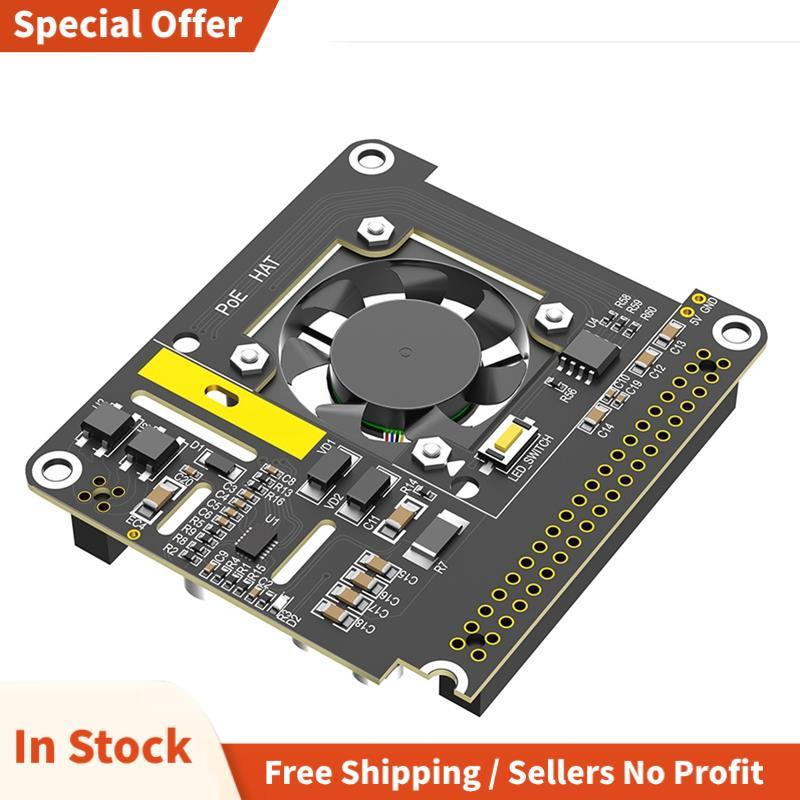 PoE HAT Board สําหรับRaspberry Pi 5 สําหรับRaspberry Pi 5 PoE HAT Board พร้อมพัดลมระบายความร้อน/โมดู