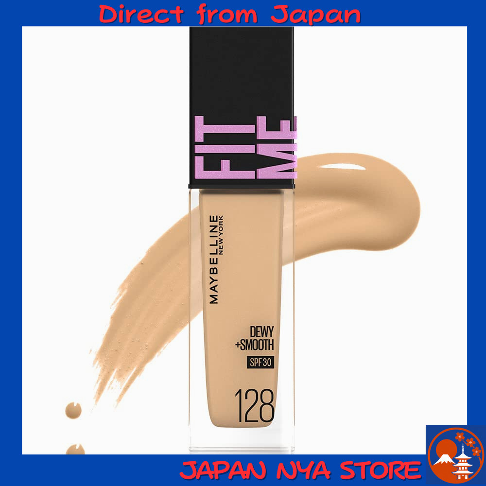 Maybelline Fit Me Liquid Foundation D N128 รองพื้นสูตรบางเบา ปกปิดเรียบเนียน ให้ผิวดูเป็นธรรมชาติ ชุ