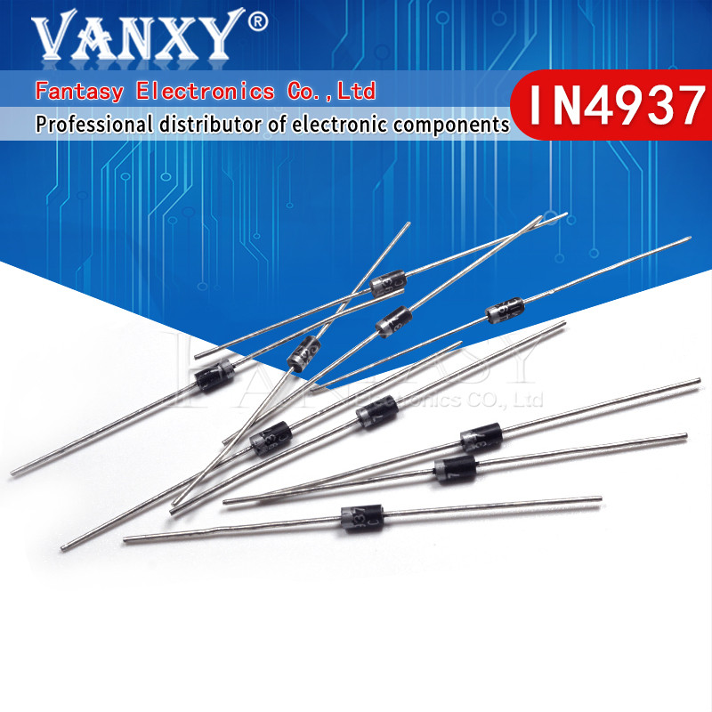 100PCS IN4937 1N4937 DO-41 Fast Switching Rectifier ไดโอด 1A 600V