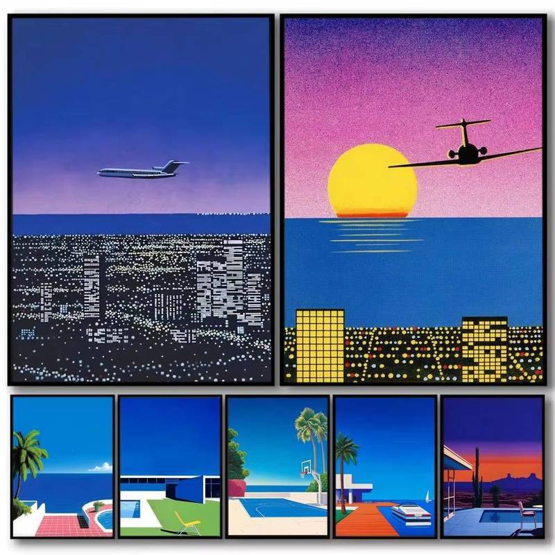 Hiroshi Nagai Art Classic Calligraphy High Quality Cotton Canvas Painting Art Home Wall Decor Canvas