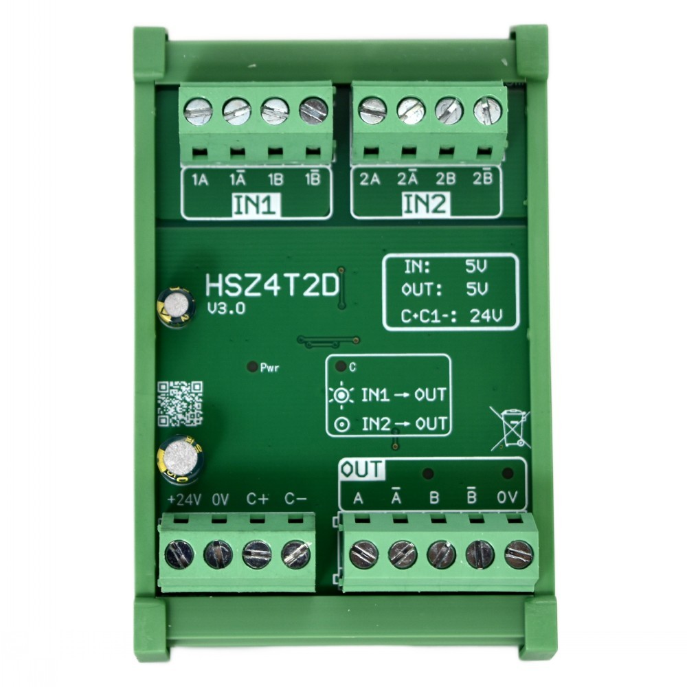 2 ชุดถึง 1 ชุดสัญญาณเอาท์พุท Multi-Channel Selector Encoder AB Pulse Splitter/Switcher