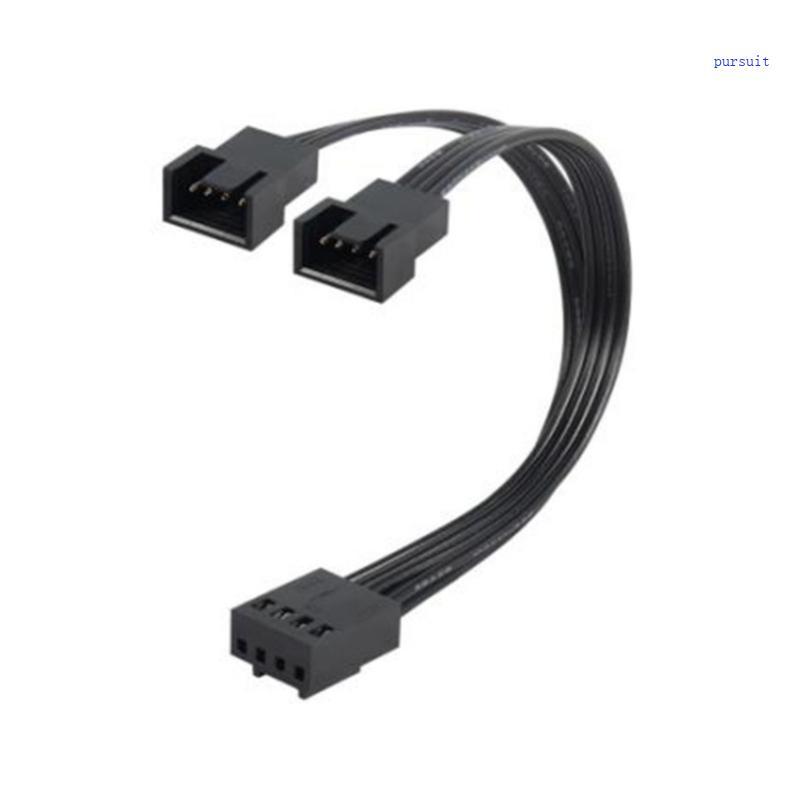 SUIT* 12V 4Pin PWM Fan Splitter Adapter Cable 1 ถึง 2 คอมพิวเตอร์ CPU Coolers Fan Splitter
