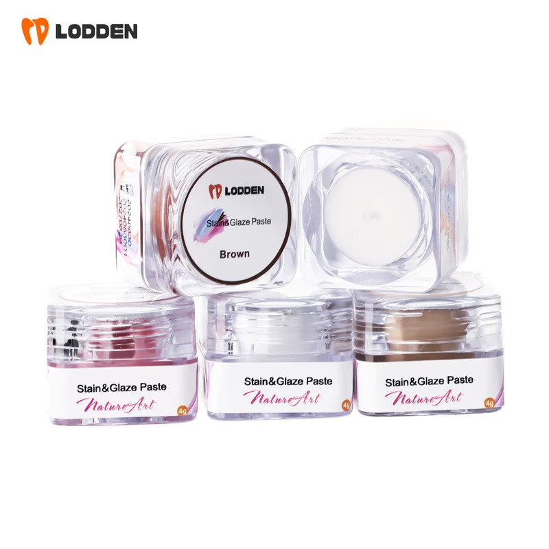 LODDEN Glazing & Staining Paste ยาฟื้นฟูทันตกรรมสําหรับเซรามิคทั้งหมด Dental Lab Materials 4g/ขวด