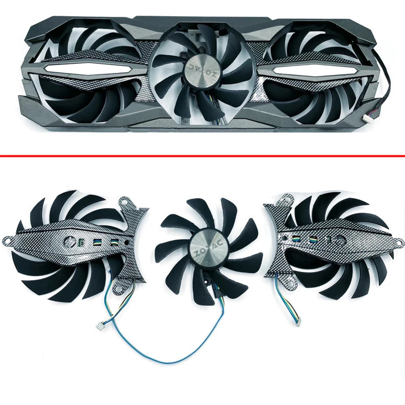 85 มม.4pin พัดลมระบายความร้อน GTX1080 1070TI 1060 Plus OC GPU พัดลมสําหรับ ZOTAC GTX1080 1070 1070TI