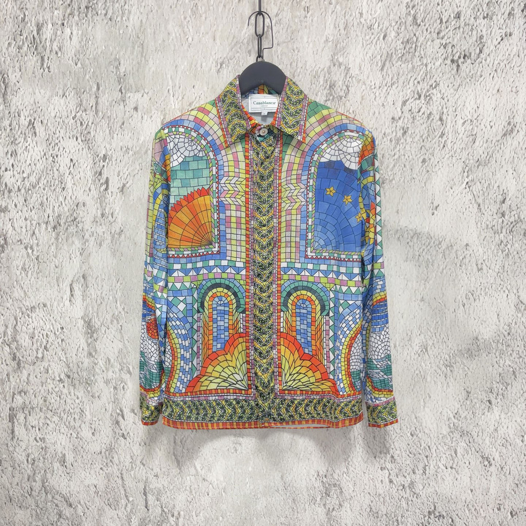 AJCY CASABLANCA Rainbow Pop Hawaiian Style Vacation Couple's Hawaiian Shirts