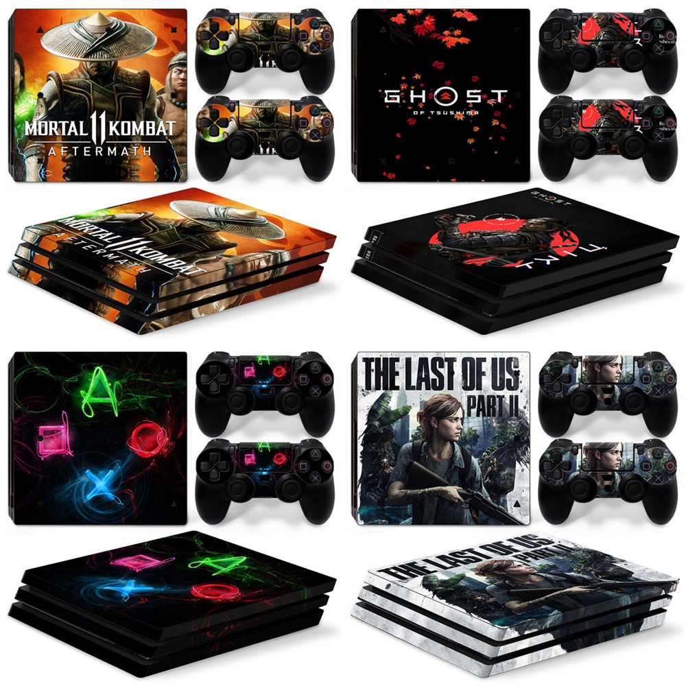 Spot Goods#PS4 PRO Thin machine Game console stickers Color film  Protective Film Side film applicat