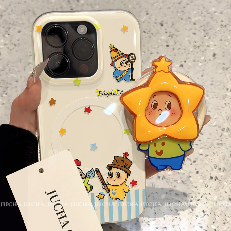 การ์ตูน Man Star Magnetic Case Samsung S26 S21 S22 S23 S24 S25 FE Ultra เคสโทรศัพท์ S25FE เคสป้องกัน S24 + เคสโทรศัพท์สีขาว