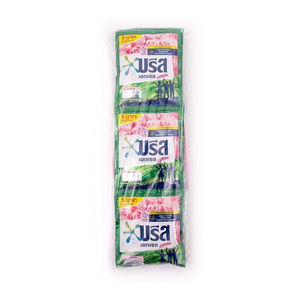 [สินค้าส่งด่วน]  บรีสเอกเซลน้ำยาซักผ้าสีชมพู1250มล.แพ็คคู่ BREEZE LIQUIDDETERGENT PINK 1250ML.TWINPACK