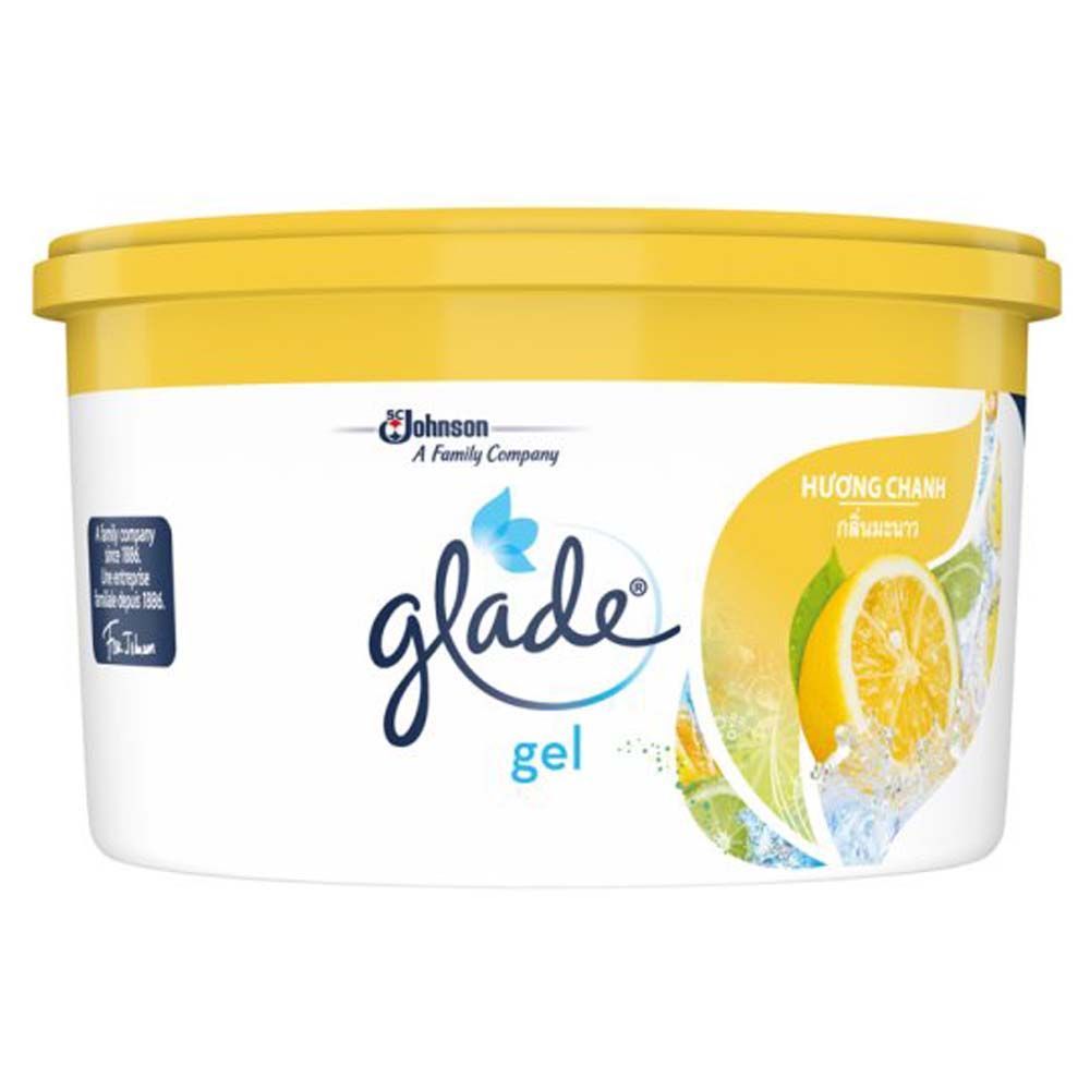 [สินค้าส่งด่วน]  เกลดเจลหอมปรับอากาศเลม่อน 70 กรัม GLADE AIR FRESHNER GEL LEMON 70 G. ราคาถูก Shopee Lazada