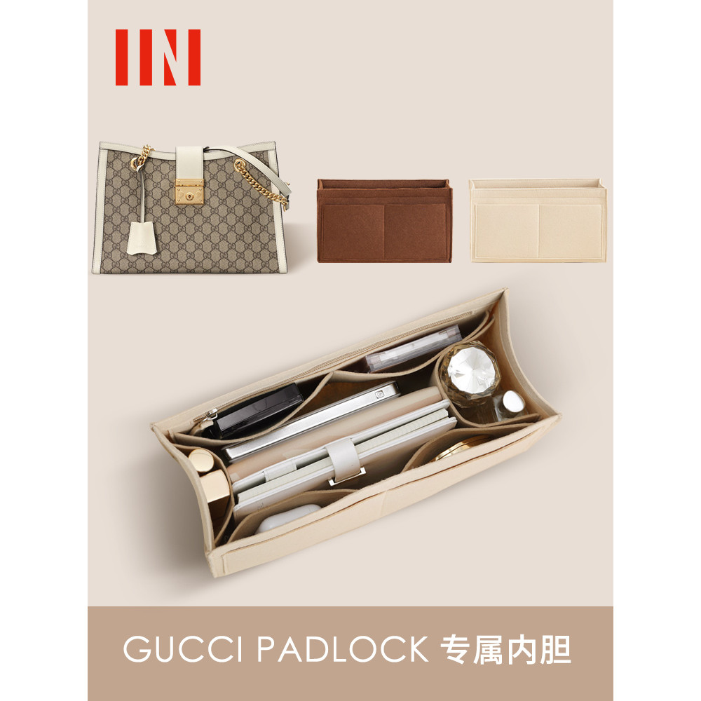 BagINBAG เหมาะสําหรับ gucci PadLock Liner Bag gucci Tote Liner Bag Small Female Inner Bag gucci