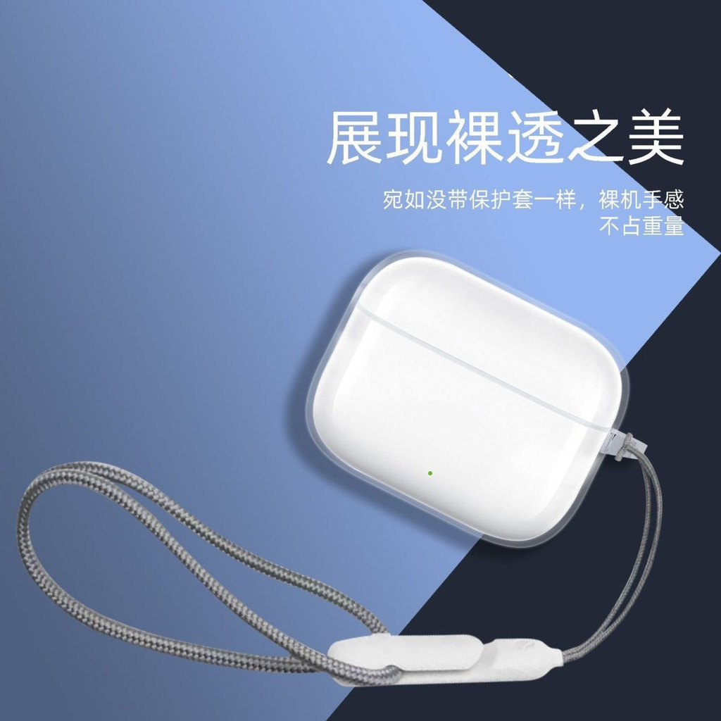 แฟชั่นCase สําหรับ OPPO Enco R/R2/R3/R4/R Pro TPU โปร่งใสหูฟังปกอ่อนพร้อมเชือกพิเศษ