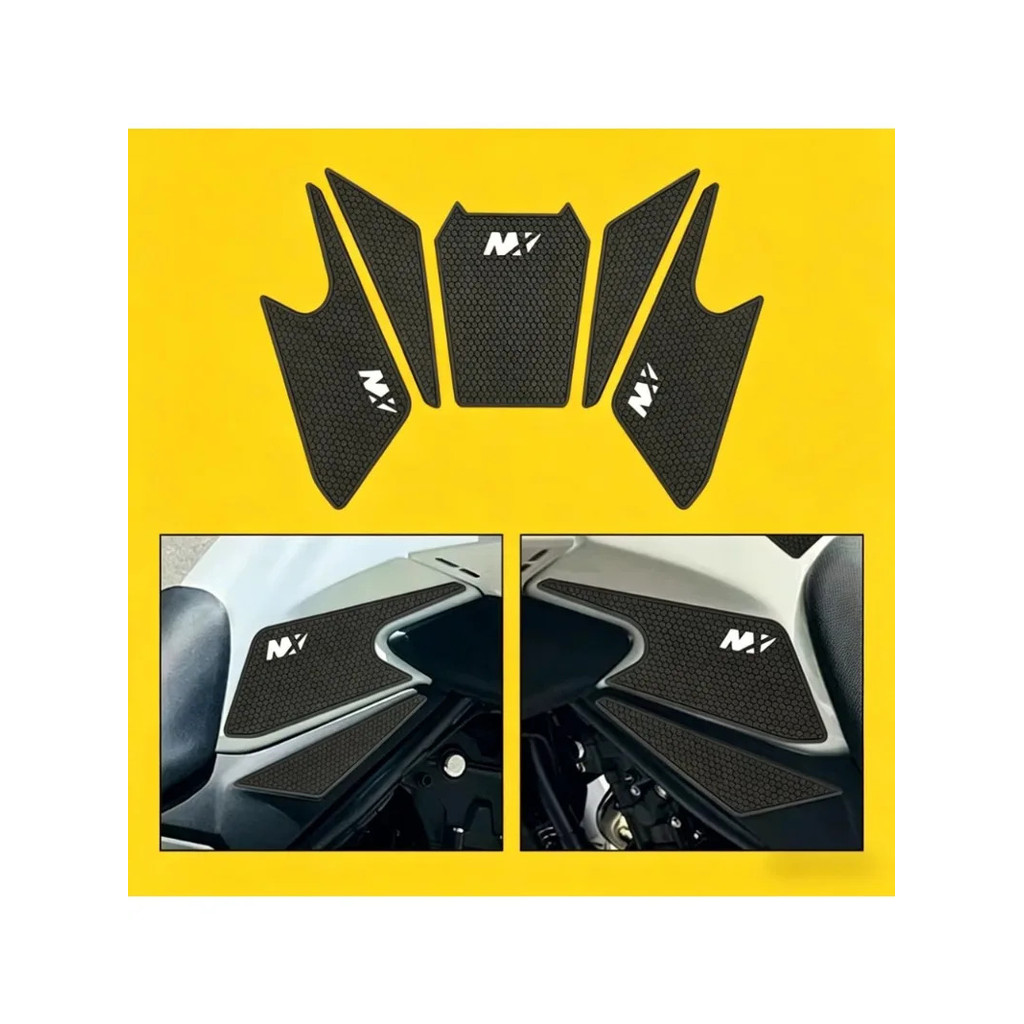Fit สําหรับ Honda NX500 NX400 2023-2025 Protector Anti Slip ถังสติกเกอร์ Fishbone patch แก๊สเข่า Tra