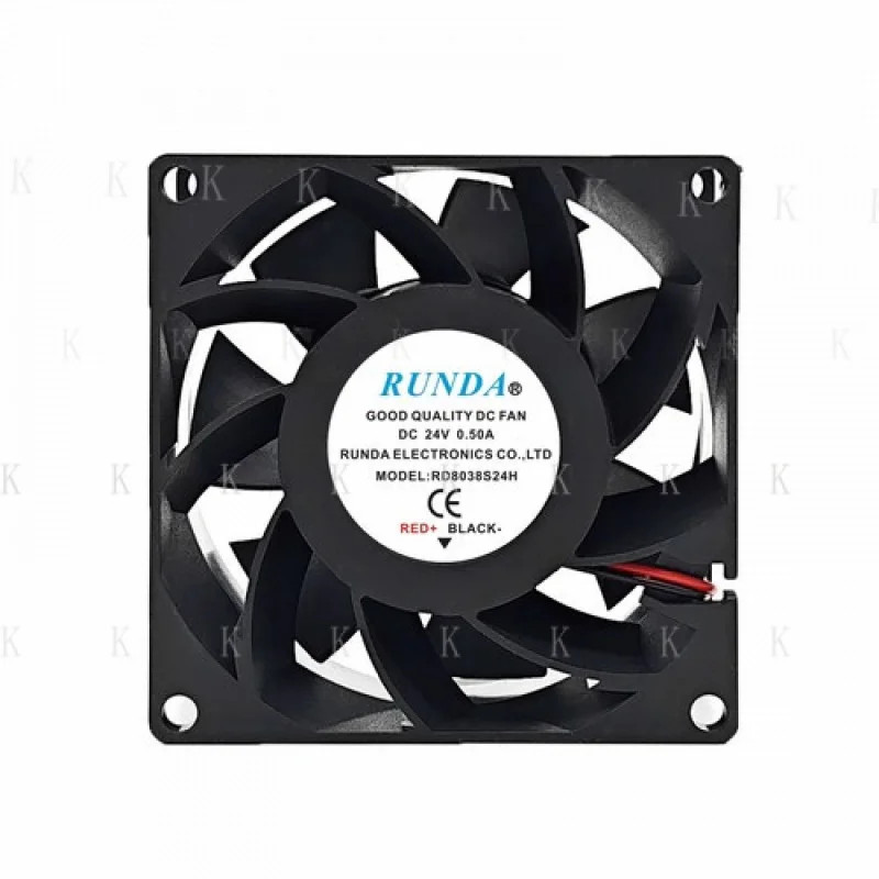 1 ชิ้นสําหรับ RUNDA RD89038S24H DC24V 0.50A 8 ซม.พัดลมระบายความร้อน