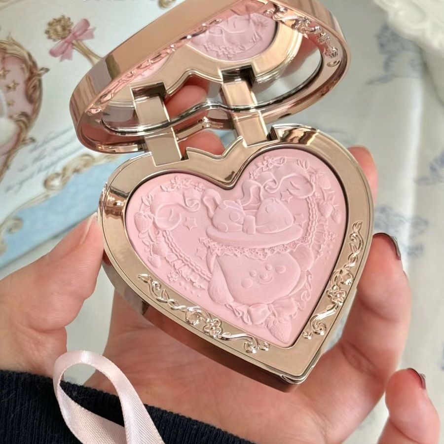 [สินค้าใหม่] Flower Know Naiwa Shop Fleece Mist Embossed Blush Sun Red Expansion Color Brighten Skin