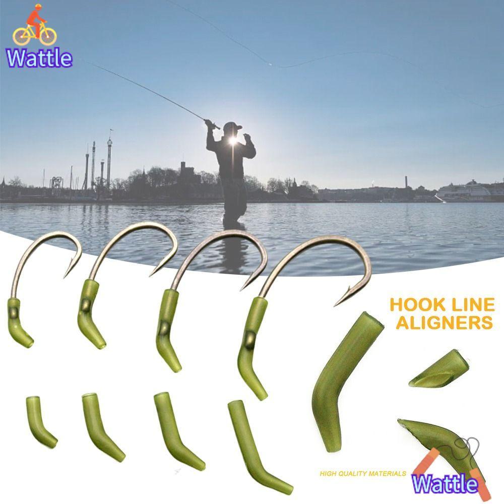 WATTLE 30pcs ปลาคาร์พตะขอตกปลา, Aligners Sleeve Kickers Hook D Rig Kickers, Kickers Sleeve Rigs Fish