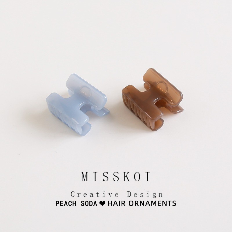 MISSKOI 2026 Niche Design Letter Small Grab Clip Simple Hair Clip กิ๊บติดผมแบบครึ่งผูก Back Head