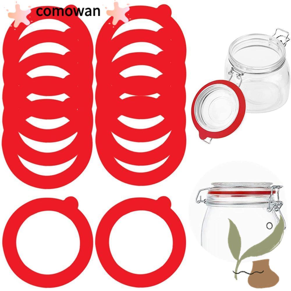 COMOWAN ปะเก็นขวด O แหวน Jars เปลี่ยนเครื่องซักผ้าซีลยาง Mason Jars ปะเก็น
