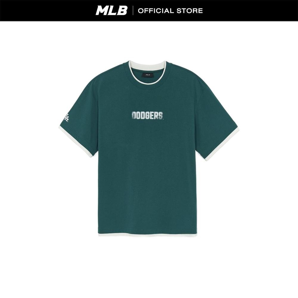MLB เสื้อยืด ยูนิเซ็กส์ Basic Street Logo Heavy Weight Over Fit T-Shirts รุ่น 3ATSB0954 07MTD สีเขีย