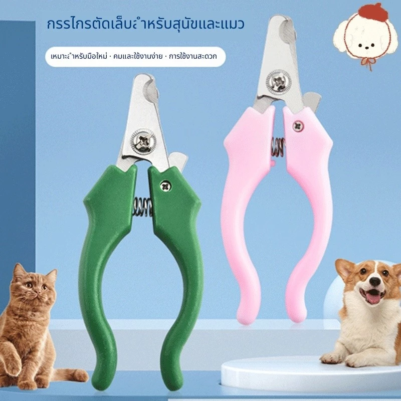 ✂️กรรไกรตัดเล็บสัตว์เลี้ยงทำจากสแตนเลส ขายดี✨ใช้ได้ทั้งแมวและสุนัข ใช้งานง่าย 🐶😺 เหมาะมือใหม่ดูแลตัวสัตว์