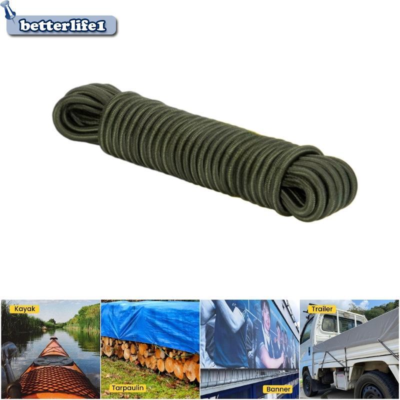 BTM Strong Elastic Bungee Shock Cord 25ft Stretch String Rope Elastic Tie Down Straps Cable Kayak St