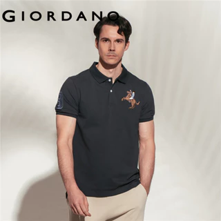 GIORDANO เสื้อโปโลผู้ชาย Men's Slim Napoleon Polo 01016210
