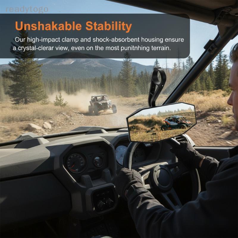 [RDY] Universal UTV กระจกมองหลังกระจกสําหรับ Polaris RZR S 4 570 900 ทั่วไป 1000 XP รุ่น 2881540 อุป