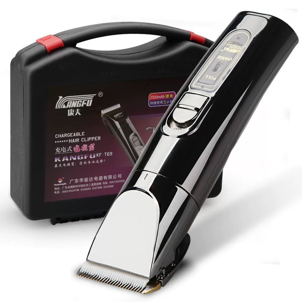 Comfort Hair Clipper ปัตตาเลี่ยนไฟฟ้า T69 ร้านทําผมเกรดครบชุดเครื่องมือเงียบชาร์จ Clipper High Horsepower โกน