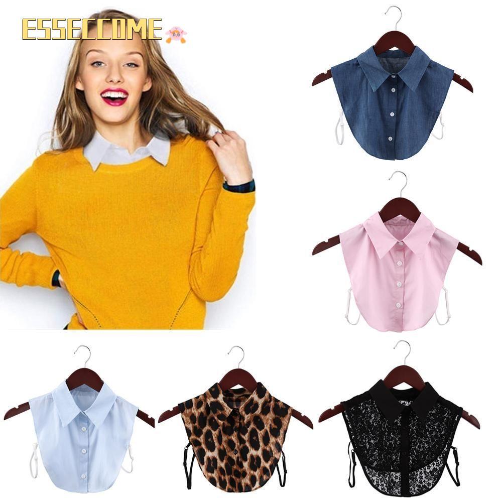ESSECCOME False Tie Vintage Cotton Lace Clothes Accessories