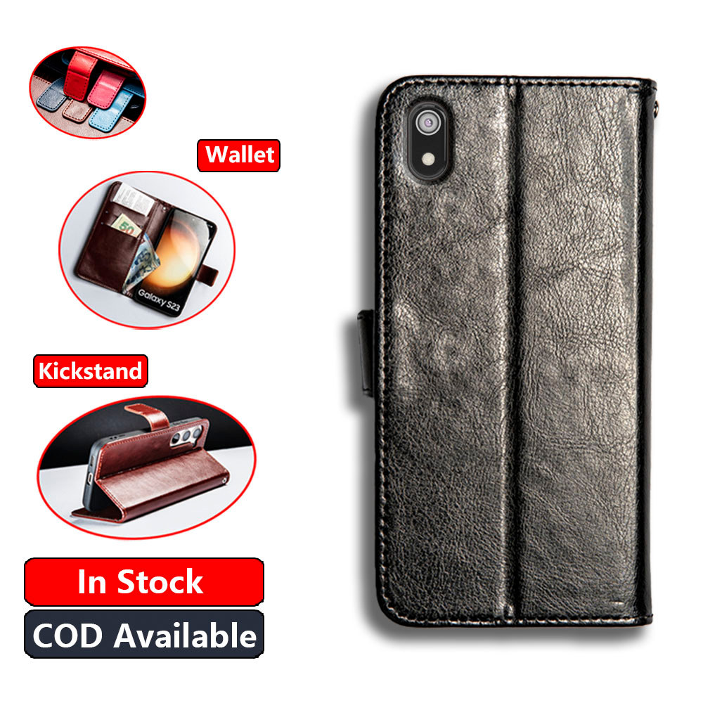 หนังคลาสสิกสําหรับ Xiaomi Redmi 7A MZB7995IN M1903C3EG M1903C3EH M1903C3EI กระเป๋าสตางค์ Vintage Fol