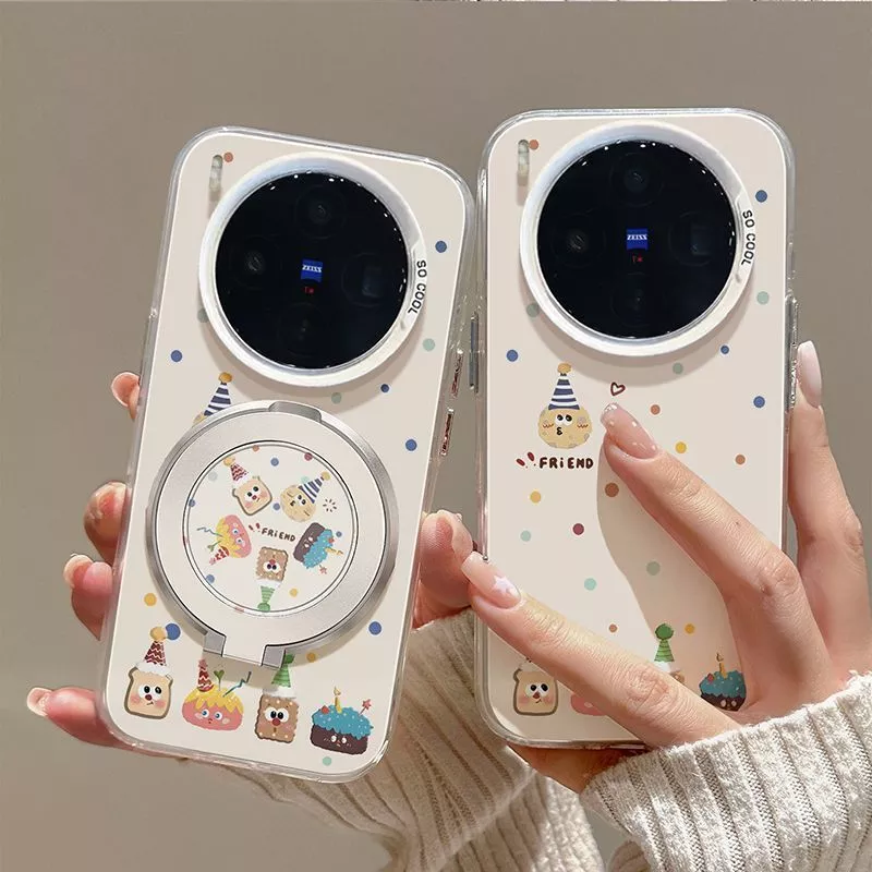 บิสกิตสนุกเหมาะสําหรับ vivo x300 เคสโทรศัพท์สไตล์ใหม่ x200Pro กันกระแทก x100 สไตล์หญิง x90 น่ารัก x80