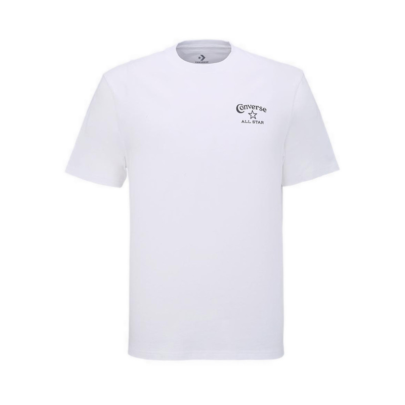 Converse Arch Star Logo Tee Mens Tee - สีขาว