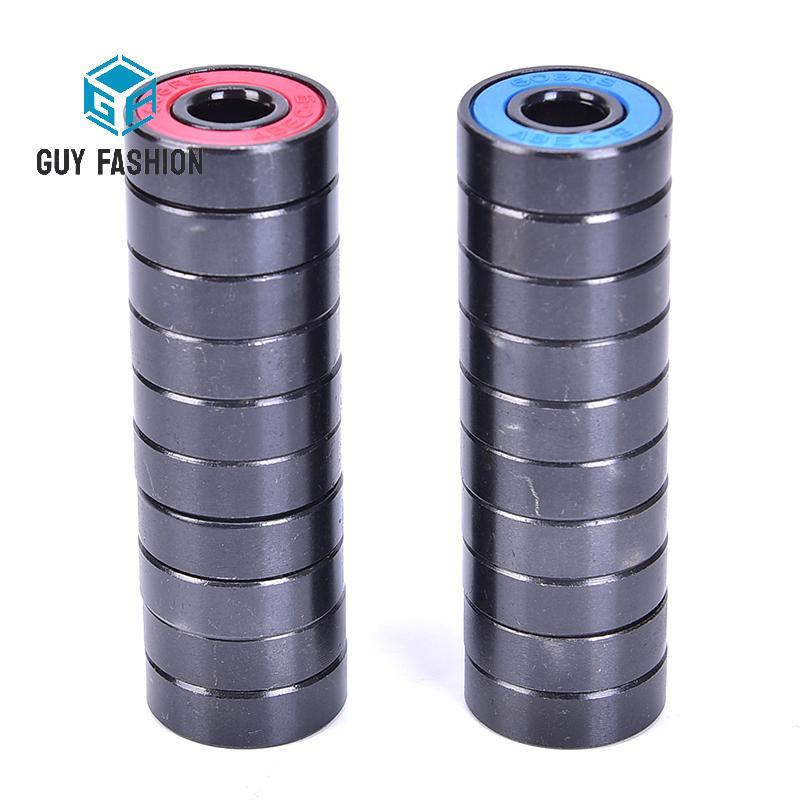 Man แฟชั่น 10 ชิ้น/เซ็ต 608 2RS แบริ่ง Deep Groove Steel Sealed Ball Bearings 608RS 608-2RS .