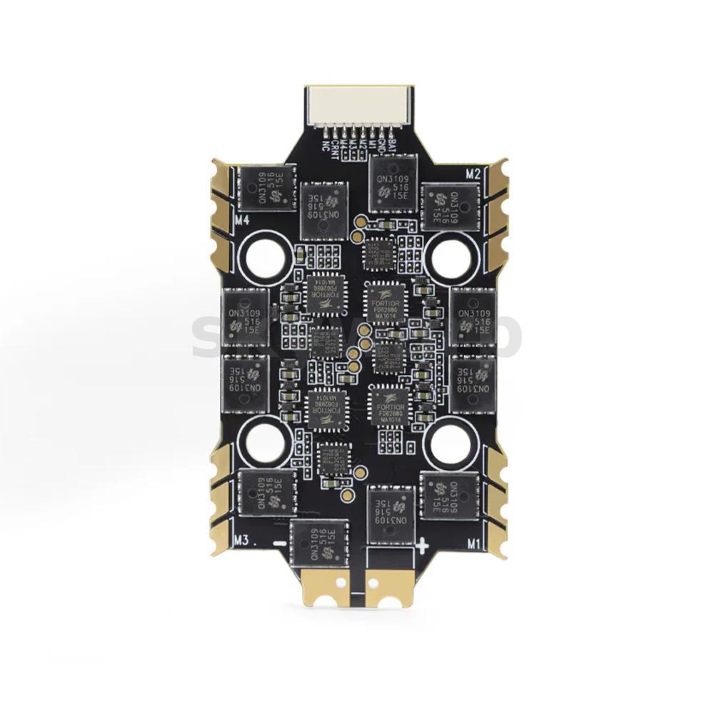 20 มม. 20 มม.HGLRC 60A 4IN1 6S 8bit MINI V1 ESC 2-6S ใช้งานร่วมกับ DShot600/300 สําหรับ FPV Racing D