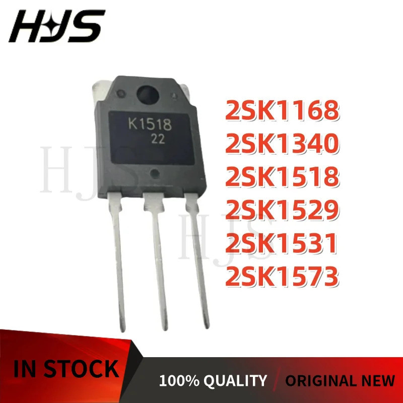5PCS 2SK1529 2SK1531 2SK1573 2SK1340 2SK1168 2SK1518 K1529 K1531 K1573 K1340 K1168 K1518 TO-3P In St