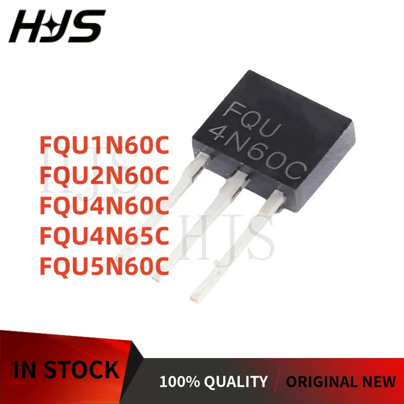10PCS FQU1N60C FQU2N60C FQU4N60C FQU4N65C FQU5N60C TO-251 MOSFET Field effect หลอดในสต็อก mos ชิป JO